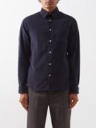 Officine Gnrale - Benoit Patch-pocket Cotton-corduroy Shirt - Mens - Navy