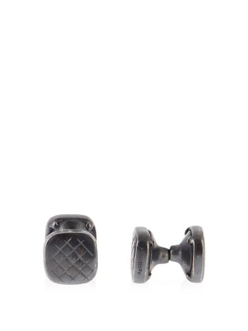 Bottega Veneta Intrecciato Cufflinks