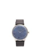 Matchesfashion.com Sekford Watches - Type 1a Stainless Steel And Saffiano Leather Watch - Mens - Blue