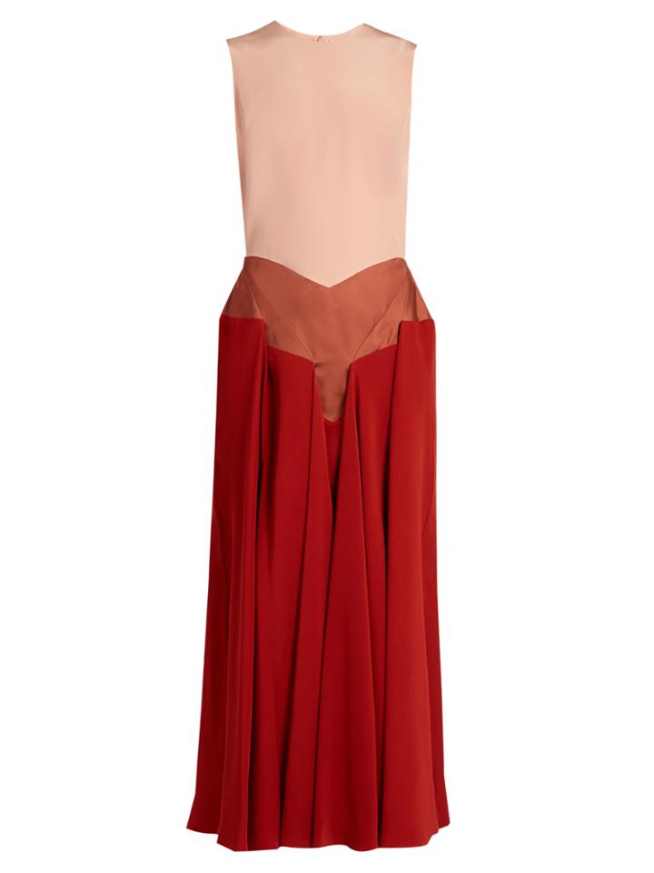 Roksanda Madara Tri-colour Sleeveless Dress