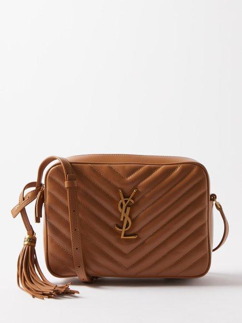 Saint Laurent - Lou Medium Ysl-logo Quilted-leather Cross-body Bag - Womens - Tan