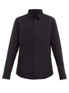 Matchesfashion.com Wardrobe. Nyc - Release 05 Concealed-placket Cotton-poplin Shirt - Mens - Black