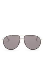 Matchesfashion.com Dior - Blacksuit Aviator Metal Sunglasses - Mens - Black Silver