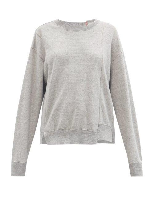 Matchesfashion.com Kuro - Asymmetric Cotton-jersey Sweatshirt - Womens - Grey