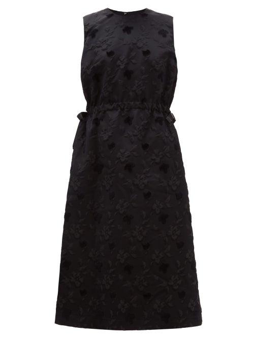 Matchesfashion.com Noir Kei Ninomiya - Floral Fil Coup Tulle Underskirt Dress - Womens - Black