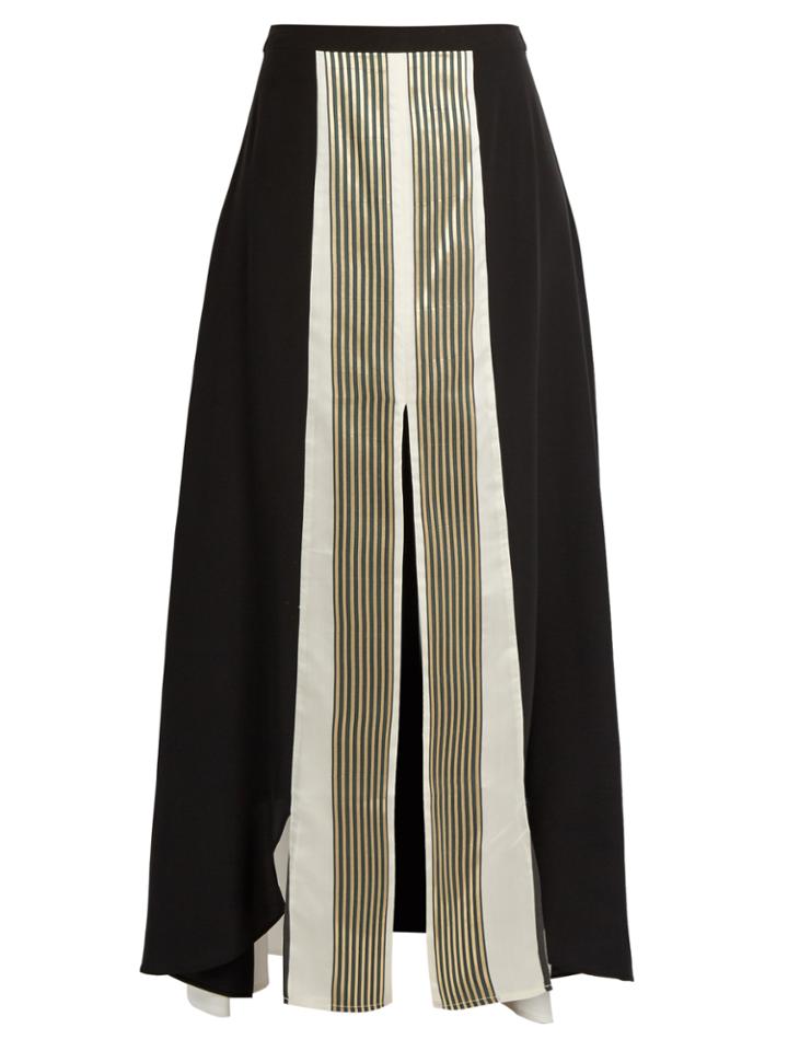 Zeus + Dione Eresos Silk Crepe De Chine Maxi Skirt