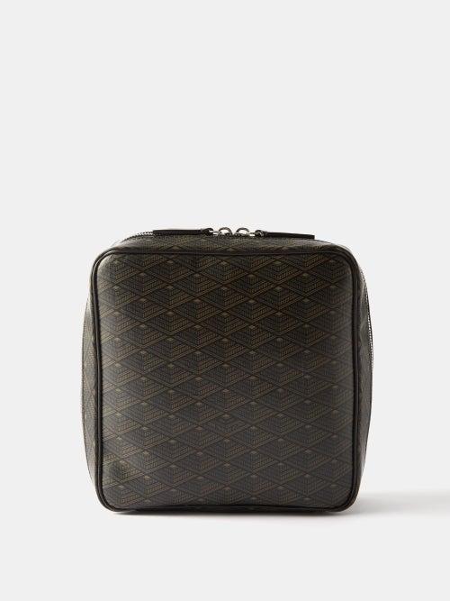 Mtier - Small Monogram-print Coated Canvas Packing Pouch - Mens - Brown Multi