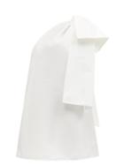 Matchesfashion.com Bernadette - Winnie One-shoulder Crepe Mini Dress - Womens - Ivory