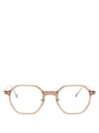 Matsuda - Round Acetate Glasses - Mens - Brown Multi