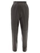 Raey - Straight-leg Leather Trousers - Womens - Black