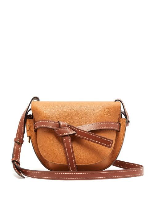 Matchesfashion.com Loewe - Gate Small Leather Cross Body Bag - Womens - Tan Multi