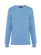 Matchesfashion.com Polo Ralph Lauren - Linen And Cotton Blend Piqu Knit Sweater - Mens - Blue