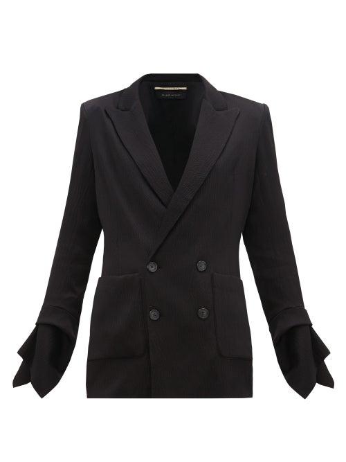 Matchesfashion.com Roland Mouret - Nobleman Double-breasted Jacket - Womens - Black