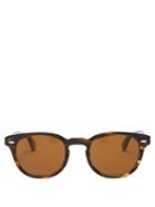 Matchesfashion.com Oliver Peoples - Sheldrake Round Acetate Sunglasses - Mens - Tortoiseshell