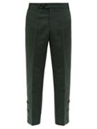 Matchesfashion.com Namacheko - Bawanim Button Cuff Cotton Blend Trousers - Mens - Green