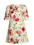 Dolce & Gabbana Floral-print Round-neck Dress