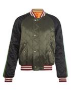 Gucci Spaceship-appliqu Quilted Satin Bomber Jacket