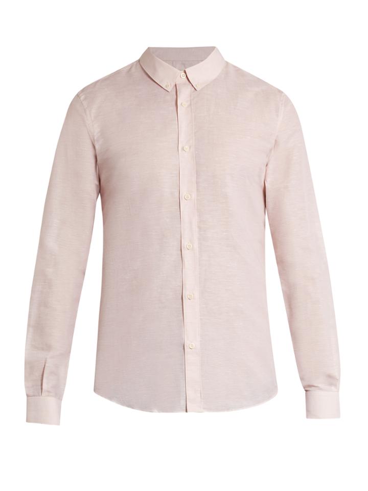 Éditions M.r Linen And Cotton-blend Oxford Shirt
