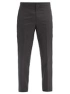 Matchesfashion.com Brunello Cucinelli - Side-stripe Wool-blend Tuxedo Trousers - Mens - Black