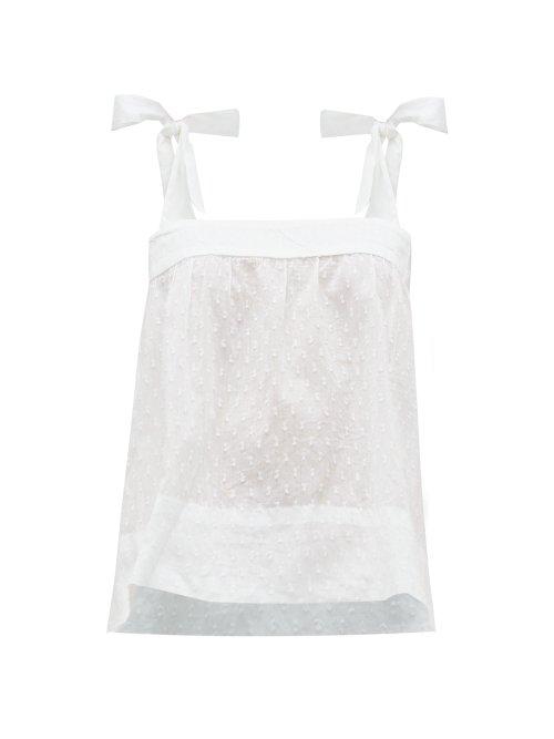 Matchesfashion.com Wiggy Kit - Pretty Fil Coup Cotton Cami Top - Womens - White