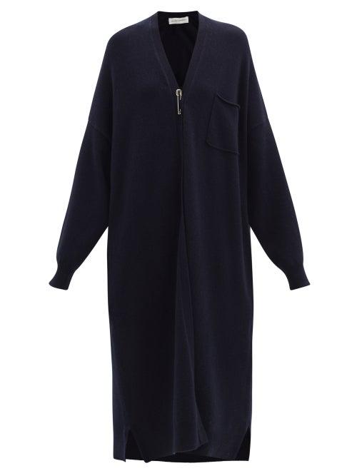 Matchesfashion.com Extreme Cashmere - No. 61 Koto Stretch-cashmere Cardigan - Womens - Navy