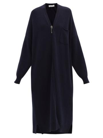 Matchesfashion.com Extreme Cashmere - No. 61 Koto Stretch-cashmere Cardigan - Womens - Navy