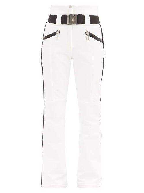 Matchesfashion.com Toni Sailer - Anais New Side-stripe Technical Ski Trousers - Womens - White Black