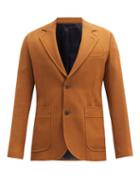 Matchesfashion.com Ami - Patch-pocket Wool-twill Blazer - Mens - Brass