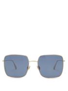Matchesfashion.com Dior Eyewear - Diorstellaire1 Square Metal Sunglasses - Womens - Black