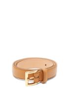 Matchesfashion.com Emilia Wickstead - Slim Leather Belt - Womens - Tan