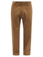 Paul Smith - Cotton-blend Gabardine Straight-leg Cargo Trousers - Mens - Light Brown