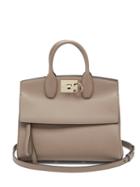 Matchesfashion.com Salvatore Ferragamo - The Studio Small Grained-leather Bag - Womens - Brown