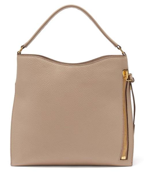 Tom Ford - Alix Small Leather Shoulder Bag - Womens - Beige