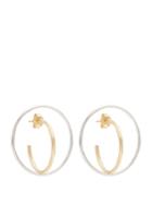 Charlotte Chesnais Saturn Medium Silver And Gold-plated Earrings