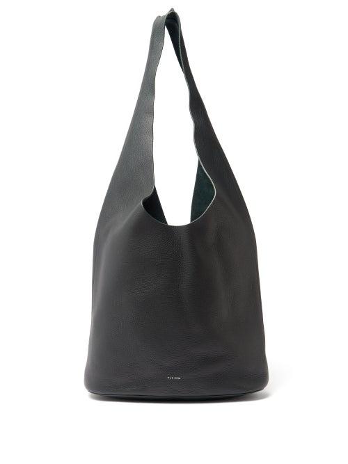 Ladies Bags The Row - Bindle Grained-leather Bag - Womens - Dark Green