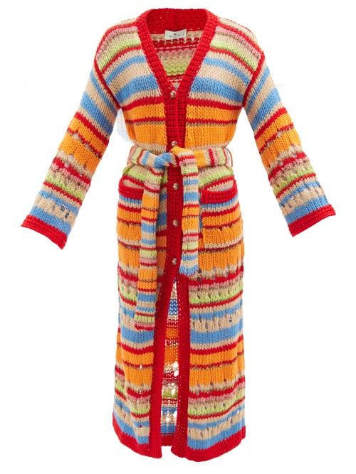 Etro - Moonlight Striped Wool-blend Cardigan - Womens - Multi