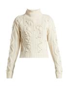 Matchesfashion.com Joseph - Wool Knit High Neck Sweater - Womens - Cream