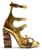 Gucci Queercore Crystal-embellished Block-heel Pumps