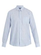 Vilebrequin Caroubis Striped Linen And Cotton-blend Shirt