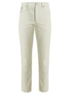 Matchesfashion.com The Great - The Fellow Striped Cotton Jeans - Womens - Light Denim