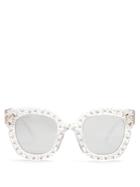 Gucci Oversized Embellished Acetate Sunglasses