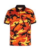 Matchesfashion.com Valentino - Camouflage Print Polo Shirt With Rockstuds - Mens - Multi