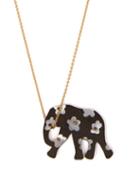 Matchesfashion.com Marc Alary - Elephant 18kt Gold, Ebony & Sapphire Necklace - Womens - Black Multi
