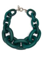 Matchesfashion.com Vanda Jacintho - Chunky Chain Link Necklace - Womens - Green