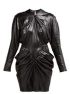 Matchesfashion.com Isabel Marant - Soya Draped Mini Dress - Womens - Black