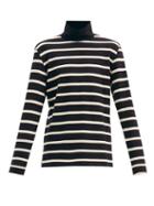 Matchesfashion.com Barena Venezia - Baglio Roll-neck Striped Cotton-jersey T-shirt - Mens - Black Multi