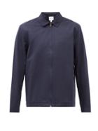 Sunspel - Cotton-drill Harrington Jacket - Mens - Navy