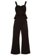 Self-portrait Peplum-panel Flared Jumpsuit