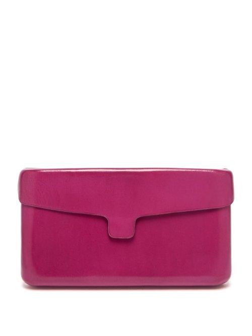 Matchesfashion.com Lemaire - Cartridge Leather Clutch - Womens - Pink