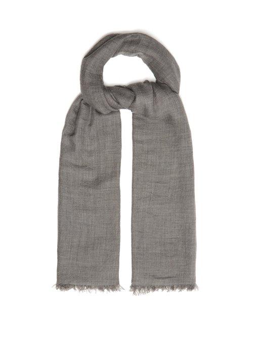 Matchesfashion.com Raey - Superfine Cashmere Scarf - Womens - Light Grey